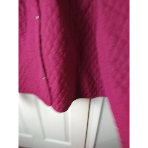 Tara Jones Women 22W Quilted Lined Lightweight Snap Close Jacket Casual Plum - Picture 9 of 11